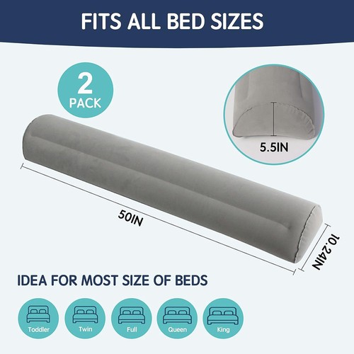 Portable inflatable bed - portable, rail
