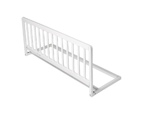 Narrow wooden bed guard - wooden, white
