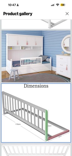 Safetots wooden bed - bed, guard